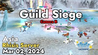 Guild Siege Rhisis Server March 02 2024 Camera B  Flyff Universe [upl. by Yrian544]