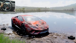 Rebuilding Lamborghini Huracan Performante 1250HP  Forza Horizon 5  Logitech G29 Gameplay [upl. by Wasson]