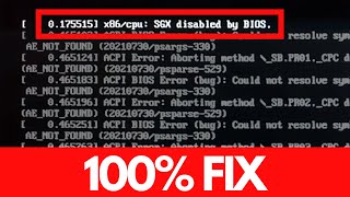 How to fix SGX disabled by BIOS  Enable Software Guard Extension  Ubuntu Kali Linux etc [upl. by Hanleigh]