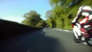 John McGuinness TT 2016 onboard Superbike Qualifying [upl. by Yllen110]