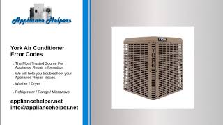 York Air Conditioner Error Codes [upl. by Schram]