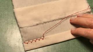 How To Sew With a Catch Stitch Hand Stitching [upl. by Reina]