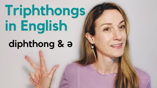 Triphthongs in English  diphthong amp ə combination in one syllable  English Pronunciation [upl. by Nnazus]