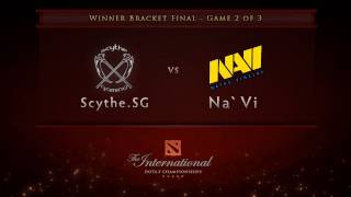 ScytheSG vs NaVi Game 2  Winner Bracket Finals  Russian Commentary  Dota 2 International [upl. by Gallager]