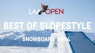 LAAX OPEN 2024  BEST OF SNOWBOARD SLOPESTYLE [upl. by Eugenie]