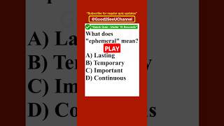 English Vocabulary  Can You Pick the Right Word Good2SeeUChannel shorts vocabularychallenge [upl. by Mora]