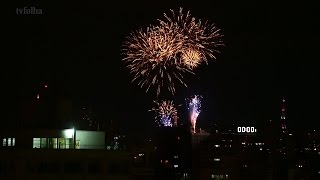 Os fogos da virada na av Paulista [upl. by Mickey]