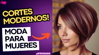 CABELLO DE MODA LOS NUEVOS ESTILOS DE CORTES PELO PIXIE A MIDI MODA 2024 [upl. by Tiertza]