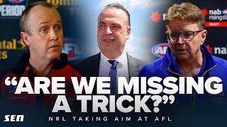 Should the AFL be worried about the NRLs trip to the US Plus AFL Draft chat with Cal Twomey  SEN [upl. by Yennep]