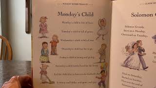 Nursery Rhymes Monday’s Child [upl. by Yanehs]