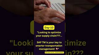 Looking to optimize your supply chain SAP TM is yourkey to smarter transportation management shorts [upl. by Linehan412]