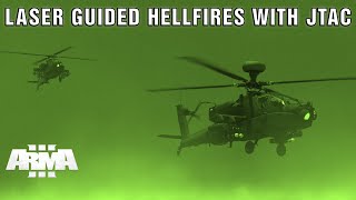 Hidden Jem In The AH64D Apache  Laser Hellfire With JTAC  Arma 3 [upl. by Nodnnarb]