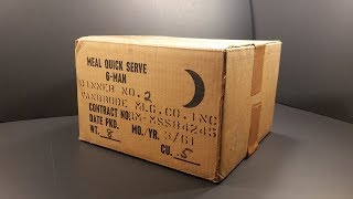 1961 Meal Quick Serve 6 Man MRE 7200 Calorie Prototype Ration Review Meal Ready to Eat Testing [upl. by Codd]