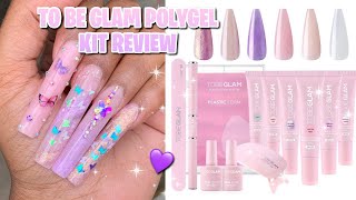 TOBE GLAM ALLINONE POLYGEL KIT REVIEW  XL Encapsulated Butterflies Set  Beginner Tutorial [upl. by Nirak]