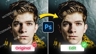 How to Remove WATERMARKS From Any Photo Using Photoshop [upl. by Ailaham]