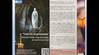 NEUVAINE NATIONALE A NOTRE DAME DE LOURDES DU 3 AU 11 FEVRIER 2024 [upl. by Adham842]