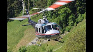 Bell 205A1 HBXXU Aerial Work Helicopter 4K [upl. by Blanchette]