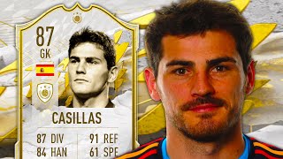 NEW ICON ⭐️ 87 BASE CASILLAS PLAYER REVIEW  FIFA 22 PLAYER REVIEW [upl. by Dickie]