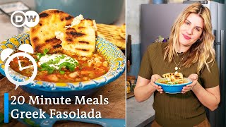 Traditional Greek Fasolada Bean Soup In Under 20 Minutes  20 Minute Meals Ep 3 [upl. by Eetse]