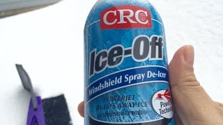 CRC IceOff Windshield Spray DeIcer Test [upl. by Aisatsanna413]