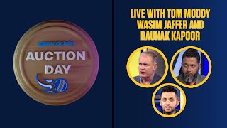 Auction day LIVE  With Tom Moody and Wasim Jaffer [upl. by Doughman]