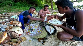 Ang mga sariwang huli😋 luto agad sa tabing dagat  CATCH AND COOK [upl. by Stillman758]