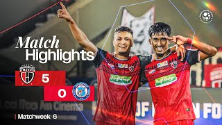 Match Highlights  NorthEast United FC 50 JamshedpurFC  MW 6  ISL 202425 [upl. by Elbon]