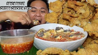 SPICY BALUT amp CRISPY CHICKEN SKIN  FILIPINO STREET FOODS  MUKBANG PHILIPPINES [upl. by Sana]