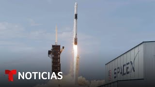 La misión tripulada Crew9 de NASA y SpaceX despega a la Estación Espacial Internacional [upl. by Elohc706]