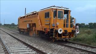 Pakistan Railways “Plasser amp Theurer” Duomatic 0832C at work near Pattoki in 2012 [upl. by Anna]