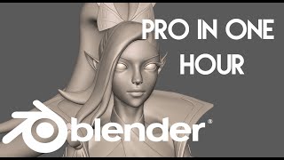 The only head sculpting tutorial you will ever need  Blender  From beginner to pro [upl. by Aitas83]