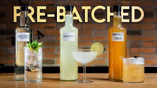 Life Hack Prebatched Whiskey Sour Margarita amp Mojito [upl. by Atlas]