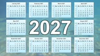 Calendar 2027 [upl. by Jojo]