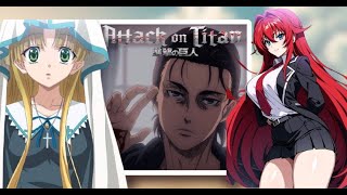 HighSchool DxD React to Issei as Eren YeagerGACHAREACTATTACK ON TITAN [upl. by Gipsy]