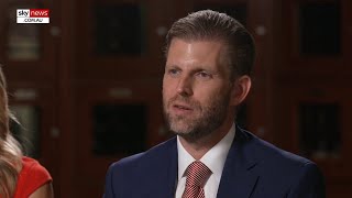 ‘Emotionally numb’ Eric Trump’s raw thoughts on online abuse [upl. by Chrisoula479]