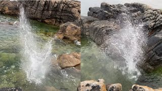 Rock Splashes at Tullagh Bay Super Satisfying [upl. by Ynnub823]