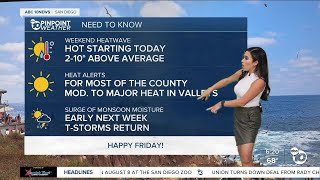 ABC 10News Pinpoint Weather with Meteorologist Vanessa Paz [upl. by Aelaza598]