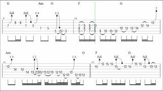 Guns N Roses  Dont Cry Guitar Solo TabBackingTrack [upl. by Auqinal613]