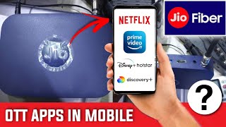 How to use Jio Fiber OTT Apps in Mobile  हिंदी में  Fiber OTT Apps on Mobile  Jio Fiber OTT [upl. by Anneyehc]