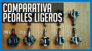 Super COMPARATIVA de PEDALES LIGEROS para MTB KCNC EXUSTAR XPEDO TIME CRANKBROTHERS y SHIMANO [upl. by Izogn]