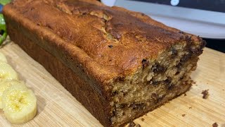 Cake banane et pépites de chocolat كيك الموز وحبوب الشكلاط [upl. by Rratsal]