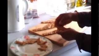 How to make Nkatie Cake Peanut snack bars [upl. by Babs]