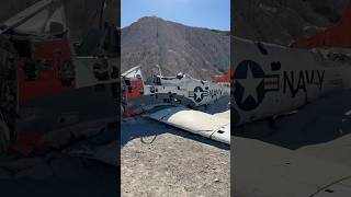 AIRCRAFT WRECKAGE FOUND IN DESERT 🌵 airplane aircraft plane desert aviation fyp viralvideo [upl. by Ariew398]