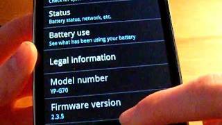 How to Upgrade Samsung Galaxy WiFi 50 to Gingerbread 235 [upl. by Siocnarf601]