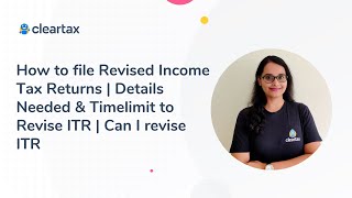 How to file Revised Income Tax Returns  Time Limit Due Date to Revise ITR  Can I Revise ITR [upl. by Dincolo]