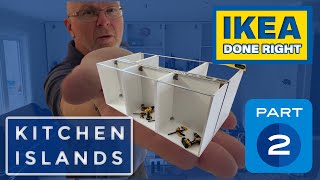 IKEA Kitchen Island DIY How to Build a Double Row IKEA Kitchen Island [upl. by Erasmus]