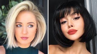 Best Bob Hairstyle For Trendy girls  Haircut and Hair Color Transformation Compilation [upl. by Tavia178]