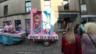 Shopping Week Celebaration Parade and Fireworks in Stromness Orkney Islands Scotland [upl. by Craggie]