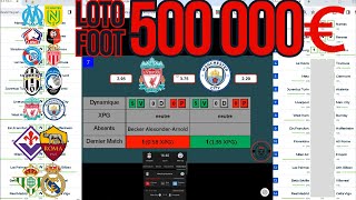 LOTO FOOT 15 ANALYSE COMPLETE PACTOLE 500000 [upl. by Bern548]