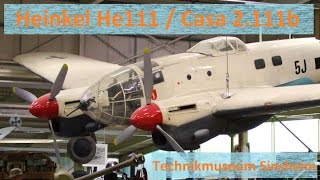 Heinkel He111  Casa 2111b  Close Detail Walkaround  Technikmuseum Sinsheim 2015 [upl. by Oppen859]